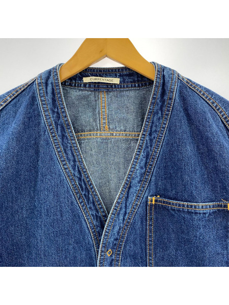 デニムジャケット currentage ノーカラー（1）