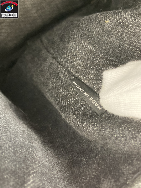 ハンドバッグ PRADA カナパ デニム ネイビー