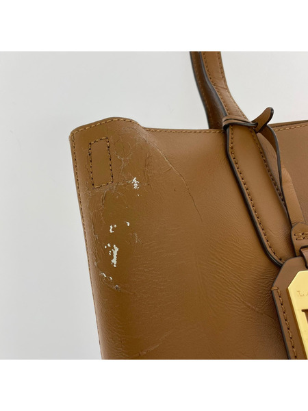POLO RALPH LAUREN トートバッグ レザー ブラウン