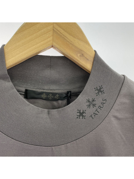 TATRAS 25SS MIBEILO ネックロゴ モックネックL/Sカットソー 03 グレー