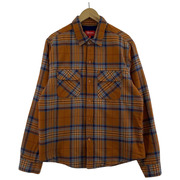 Supreme 18FW Pile Lined Plaid Flannel Shirt /ブラウン×チェック