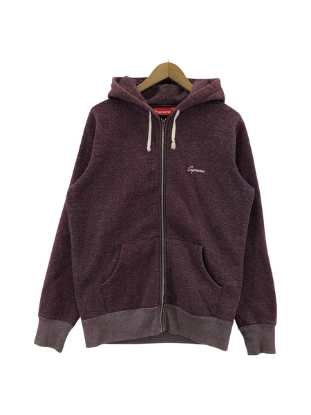 08AW/Supreme/Script Heather Zip Hoodie/M/パープル