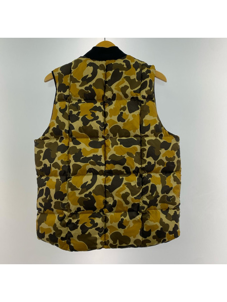 Columbia ダウンベスト BLACK LABEL リバーシブル カモ柄 S