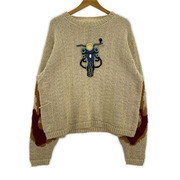 SUNSEA モーターサイクルセーター 29th 24AW MOTORCYCLE SWEATER (2)