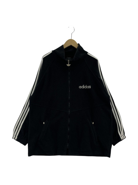 OLD・VINTAGE 80s?90s adidas 万国旗タグ フリースジャケット 黒 M