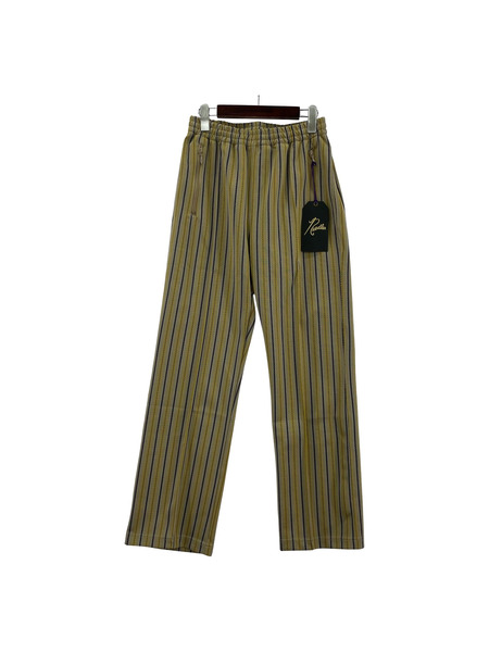 Needles パンツ MR283 トラックパンツ S ストライプ イエロー