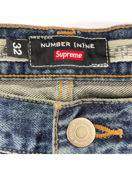 Supreme Number (N)ine 25AW Patches LooseFit JeanWashedIndig