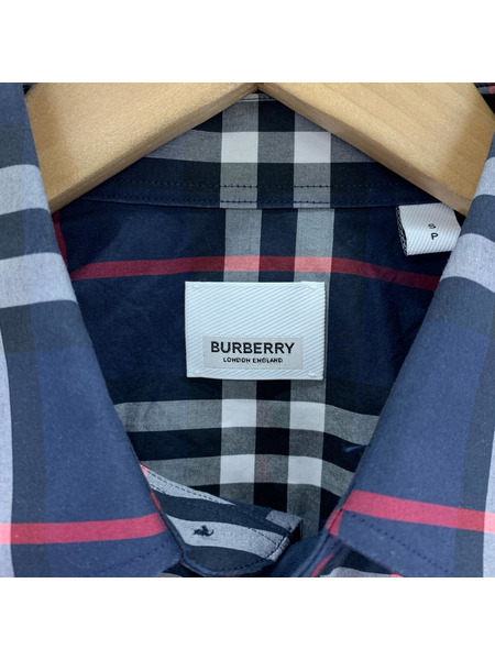 BURBERRY 長袖シャツ チェックシャツ NVY S