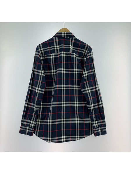 BURBERRY 長袖シャツ チェックシャツ NVY S