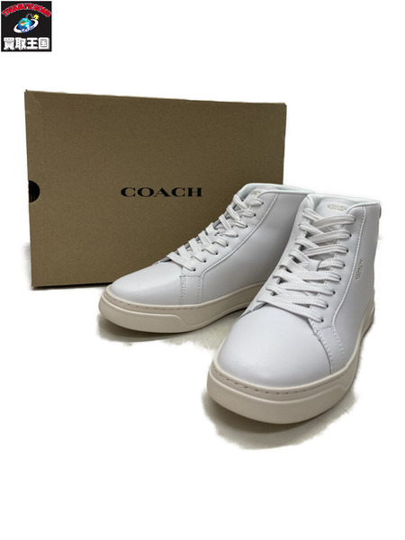 COACH ハイライン ハイトップ スニーカー 白 US10  CY058