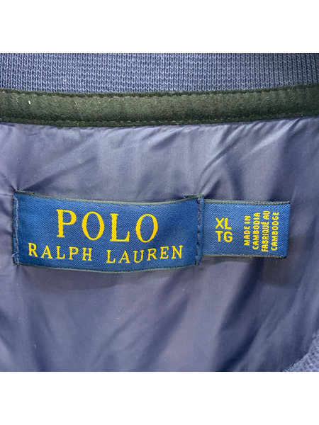 POLO RALPH LAUREN ジャケット 切替ベスト 青 XL