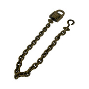 WEIRDO PADLOCK WALLET CHAIN BRASS