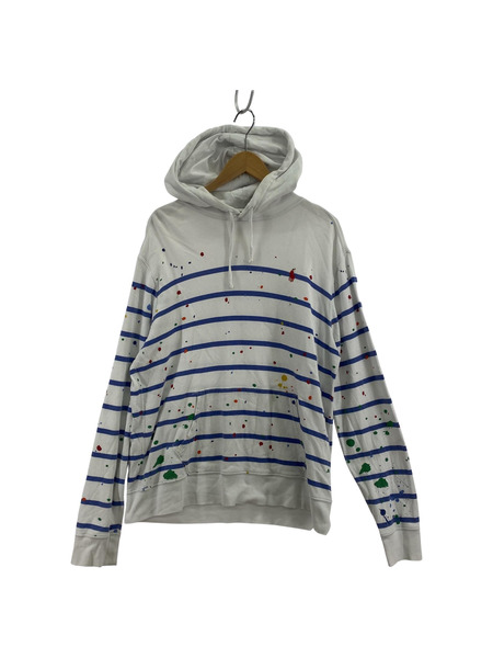 POLO RALPH LAUREN パーカー ボーダー ペイントPOパーカー (M)[値下]