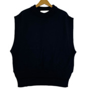 ジレ・ベスト ADAWAS カシミヤブレンドニットベスト 黒