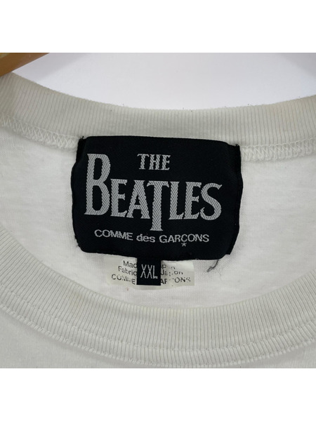 COMME des GARCONS 半袖Tシャツ・カットソー THE BEATLES カットソー XXL 白