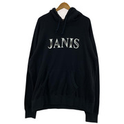 JANES＆Co./ロゴプリント/プルオーバーパーカー/XL/黒
