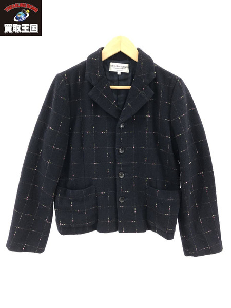 robe de chambre COMME des GARCONS 01AW 三者混 4Bジャケット M 紺[値