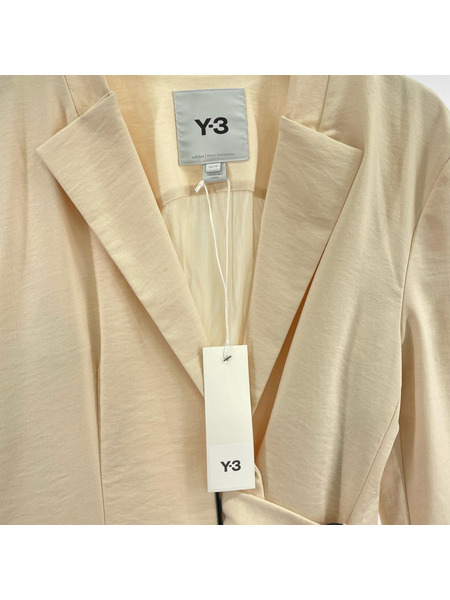 Y-3 テーラードジャケット・ブレザー ウエストベルトデザイン ジャケット ベージュ