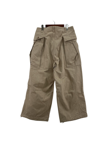 HERILL 15oz DENIM CARGO PANTS NATURAL デニムカーゴパンツ 生成 2