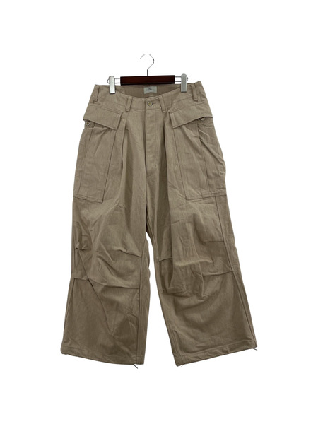 HERILL 15oz DENIM CARGO PANTS NATURAL デニムカーゴパンツ 生成 2