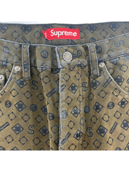 Supreme 24AW Flocked Loose Fit Jean 32 BRN