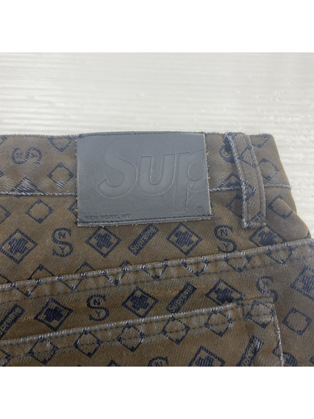 Supreme 24AW Flocked Loose Fit Jean 32 BRN