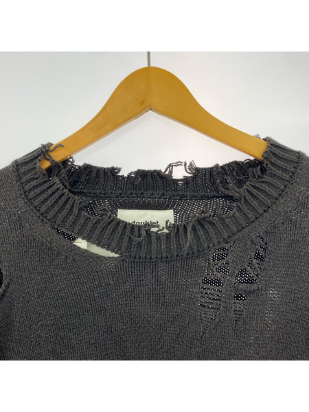 doublet ニット・セーター 23SS34KN102 グレー