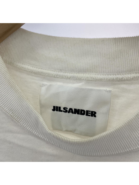 JIL SANDER S/Sロゴプリントカットソー S WHT