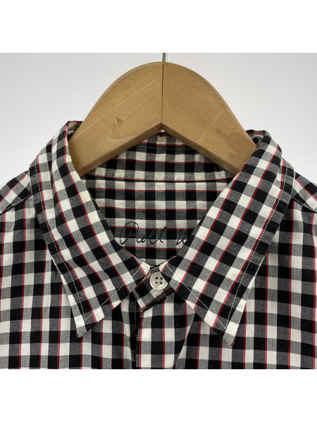 Porter Classic Roll Up Tricolor Gingham Check Shirt ロールアップ