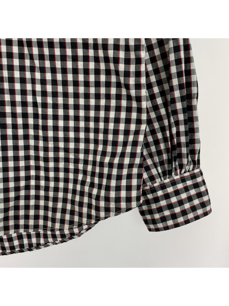 Porter Classic Roll Up Tricolor Gingham Check Shirt ロールアップ