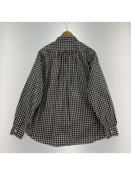 Porter Classic Roll Up Tricolor Gingham Check Shirt ロールアップ