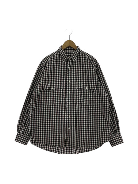 Porter Classic Roll Up Tricolor Gingham Check Shirt ロールアップ