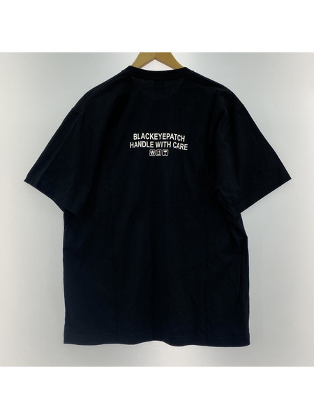 THE BLACK EYE PATCH 取扱注意ロゴ Tシャツ