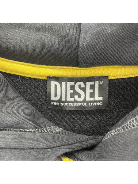 DIESEL L/SPOパーカー XXL BLK[値下]