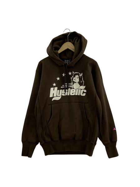 HYSTERIC GLAMOUR EVILS DAYDREAM パーカー ブラウン S