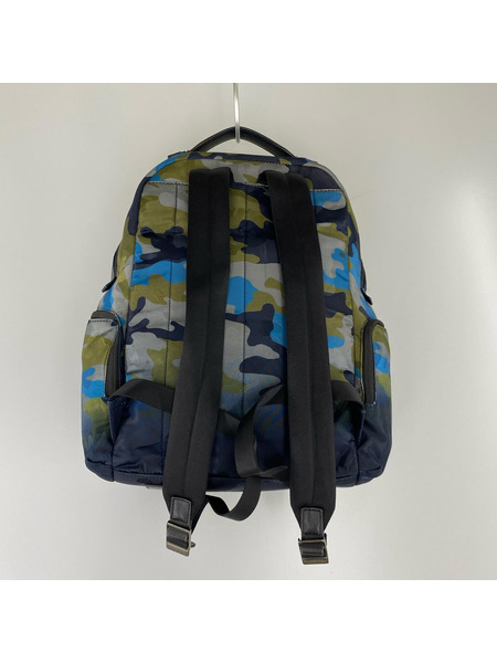 MICHAEL KORS リュックサック・バックパック ナイロン 迷彩 紺グレー