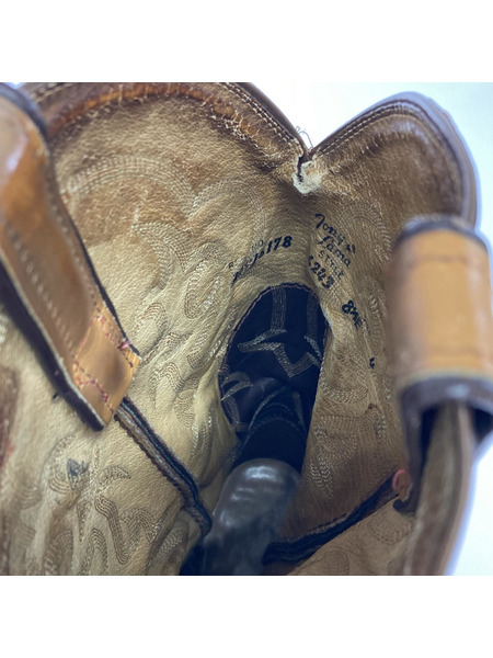 Tony Lama 80s頃 USA製 ウエスタンブーツ ブラウン (26.5)