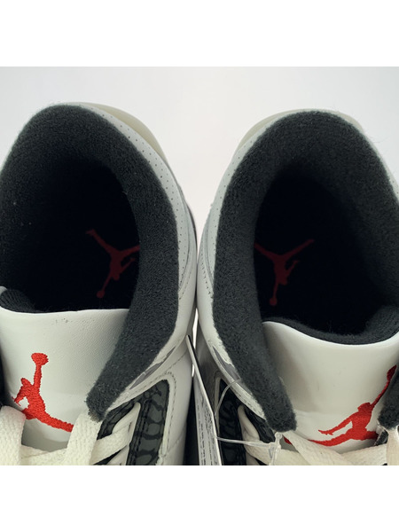 NIKE スニーカー Air Jordan 3 Retro SUMMIT WHITE (26㎝) CT8532-106[値下]