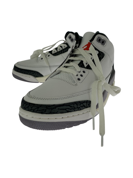 NIKE スニーカー Air Jordan 3 Retro SUMMIT WHITE (26㎝) CT8532-106[値下]