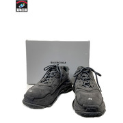 BALENCIAGA TRIPLE S ブラックデニム ダッドスニーカー 29.0 536737