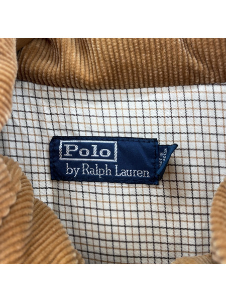 POLO RALPH LAUREN/90S/コーデュロイダウンベスト/LL/BRW