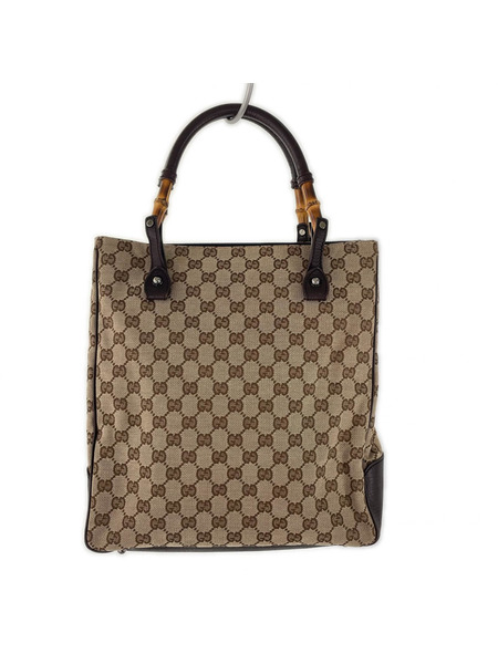 トートバッグ GGキャンバス  バンブーハンドル