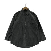 NUMBER (N)INE 長袖シャツ 01SS Jeff Buckley スカルシャツ(2) グレー