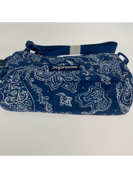 Supreme puffer pouch paisley 青