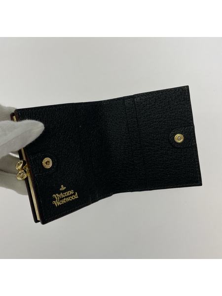 Vivienne Westwood コンパクトウォレット EXECUTIVE レザーガマ口財布 黒