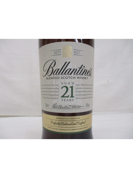 BALLANTINE'S 21 YEARS