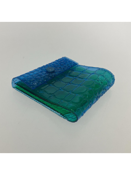 beautiful people 小銭入レ・コインケース クロコダイル クリア ネオン カードケース