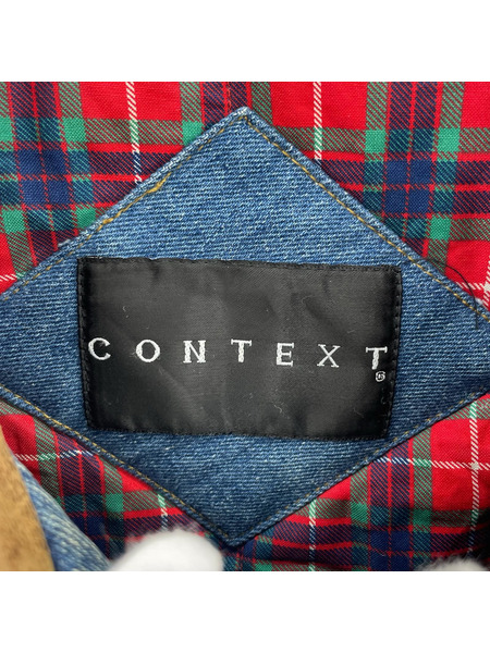 デニムジャケット CONTEXT インディゴ (XL)