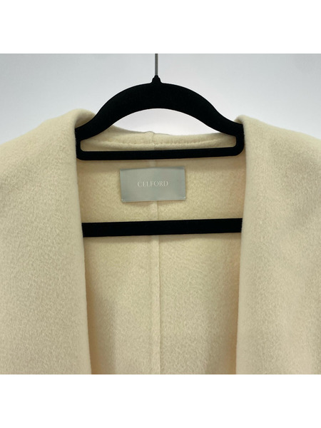 CELFORD フーデッドリバーコート/CWFC214022/アイボリー