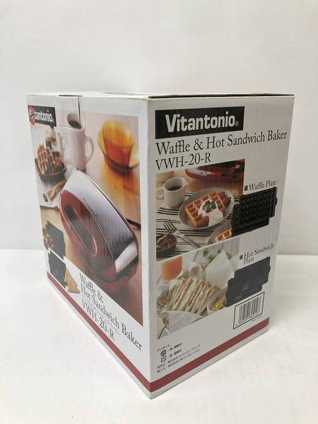  Vitantonio ワッフル＆ホットサンドメーカー ﾄﾞｰﾅﾂ･ﾊﾟﾆｰﾌﾟﾚｰﾄSET 使用感なし　[値下]